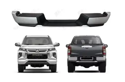 Parachoques trasero cromado para Mitsubishi L200 (2007-2018)